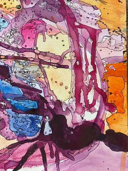 “Humming Home” Original Watercolor 1/1