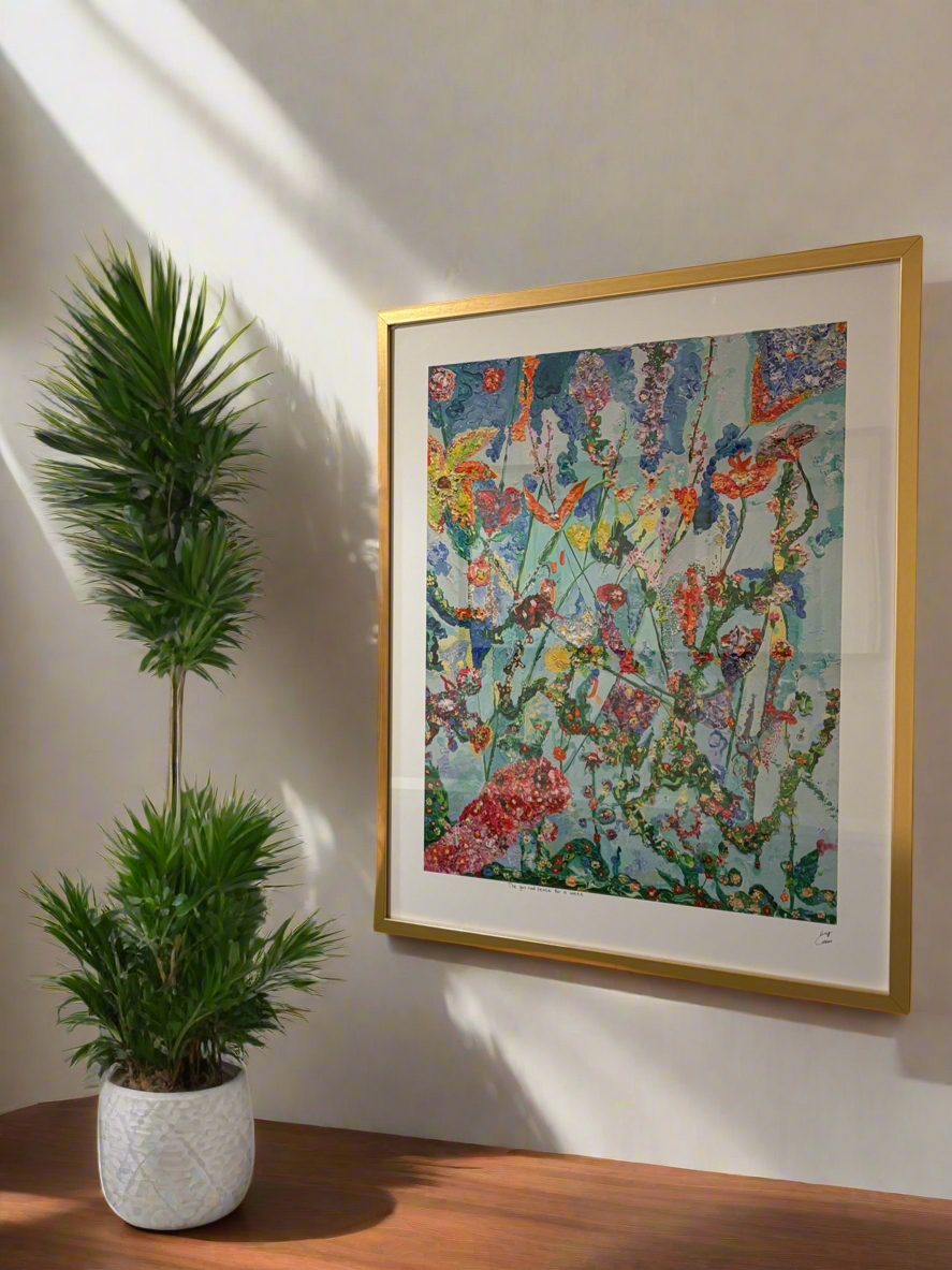 “The Girl Had Peace For A Week” Print:Limited Edition Framed