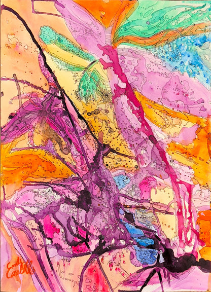 “Humming Home” Original Watercolor 1/1