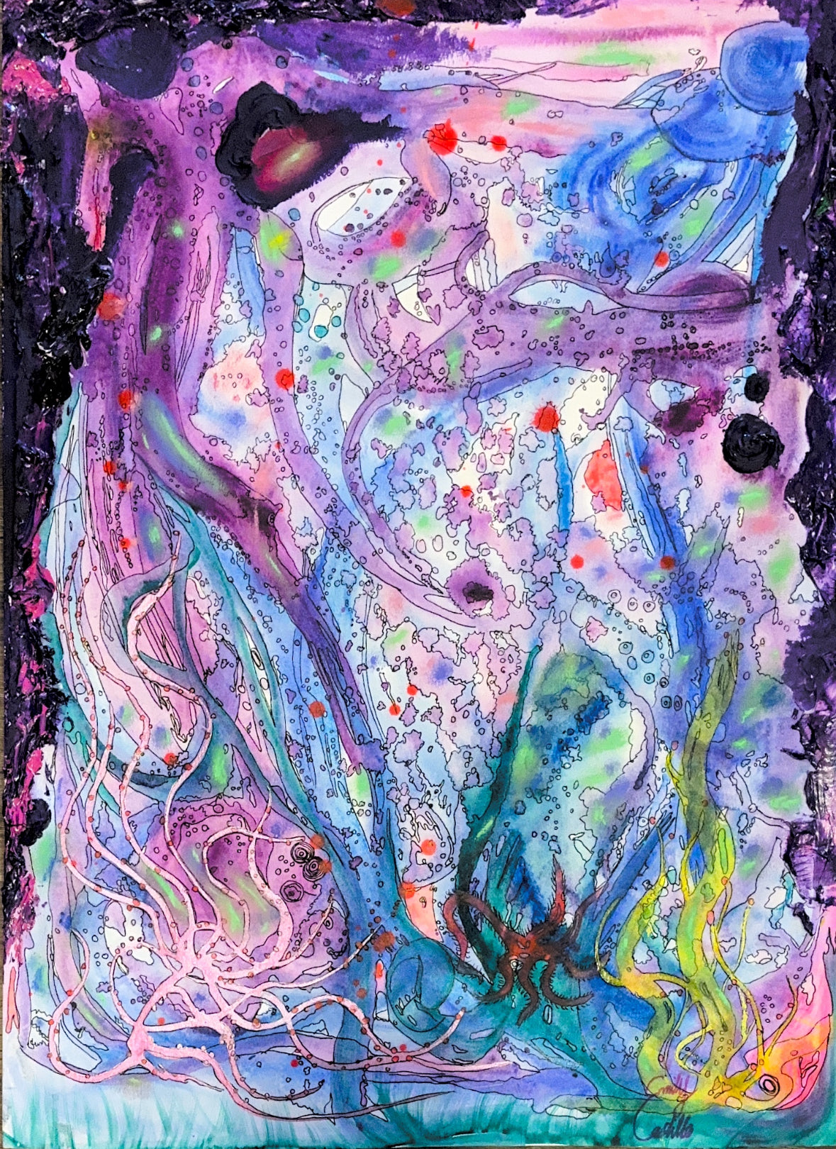 “Swimming Channels” Original 1/1